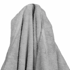 vidaXL Tæppe-hoodie KINN Grå L Bomuld