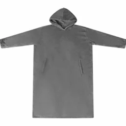 vidaXL Tæppe-hoodie Mørkegrå s Flannel