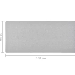 vidaXL tæppeløber 50x100 cm lysegrå