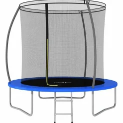 vidaXL trampolinsæt 244x55 cm 100 kg rund
