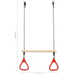 vidaXL trapezgynge med ringe