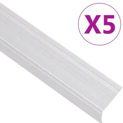 vidaXL trappelister 5 stk. L-facon 100 cm aluminium sølvfarvet