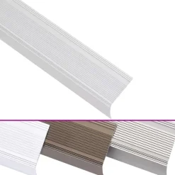 vidaXL trappelister 5 stk. L-facon 100 cm aluminium sølvfarvet