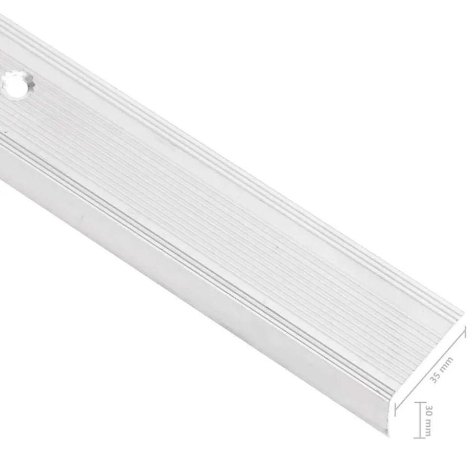 vidaXL trappelister 5 stk. L-facon 100 cm aluminium sølvfarvet