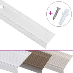 vidaXL trappelister 15 stk. L-facon 90 cm aluminium sølvfarvet