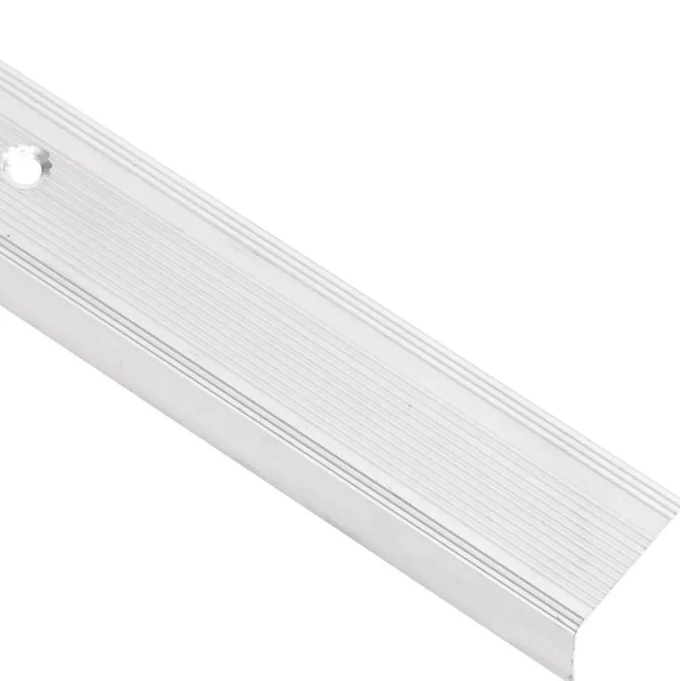 vidaXL trappelister 15 stk. L-facon 90 cm aluminium sølvfarvet