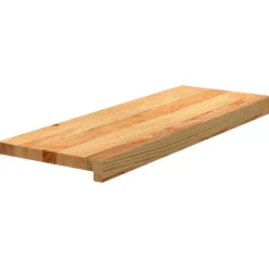 vidaXL trappemåtter 4 stk lysebrun 70x25x2 cm massivt egetræ