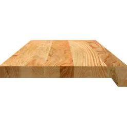 vidaXL trappemåtter 4 stk lysebrun 70x25x2 cm massivt egetræ