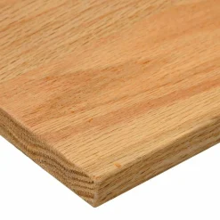 vidaXL trappemåtter 4 stk lysebrun 70x25x2 cm massivt egetræ