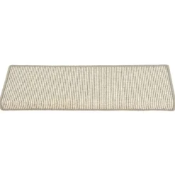 vidaXL trappemåtter 15 stk. 65x21x4 cm sølv rektangulær kant