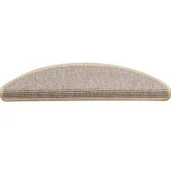 vidaXL trappemåtter 15 stk. 56x17x3 cm sølv halvrund
