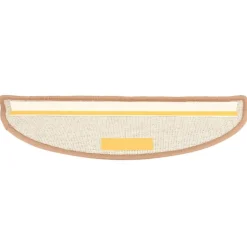 vidaXL trappemåtter 15 stk. 56x17x3 cm lysebrune halvrunde