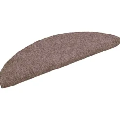 vidaXL trappemåtter selvklæbende 15 stk. 56x17x3 cm lys brune halvrund