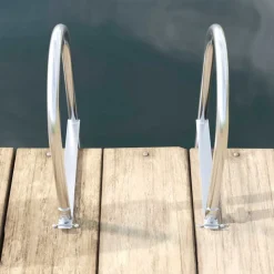 vidaXL 3-trins dokstige Sølv 45 x 11,5 x 134 cm Aluminium