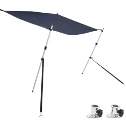 vidaXL T-sejl til båd 170x170x(113-182,5) cm forlængerdel blå