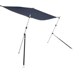 vidaXL T-sejl til båd 170x170x(113-182,5) cm forlængerdel blå