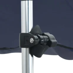 vidaXL T-sejl til båd 170x170x(113-182,5) cm forlængerdel blå