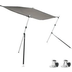 vidaXL T-sejl til båd 170x170x(113-182,5) cm forlængerdel antracitgrå