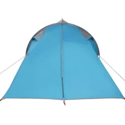 vidaXL Tunnel telt med tag med opbevaring Blå 510 x 240 x 156 cm taft