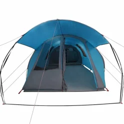 vidaXL Tunnel telt 4-personer med tag Blå og grå 740 x 370 x 220 cm