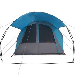 vidaXL Tunnel telt 4-personer med tag Blå og grå 740 x 370 x 220 cm