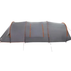 vidaXL Tunnel telt 4-personer med tag Grå og orange 778 x 356 x 210 cm