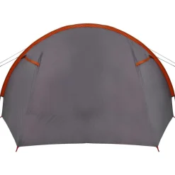 vidaXL Tunnel telt 4-personer med tag Grå og orange 778 x 356 x 210 cm