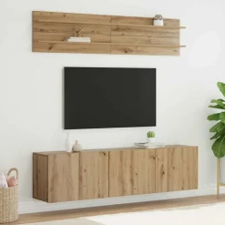vidaXL TV Enheder Vægmonteret 6 pcs artisan eg Konstrueret træ