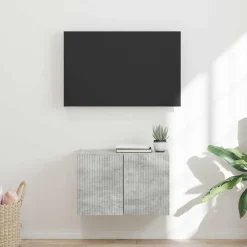 vidaXL TV vægskab Beton Grå 59,5 x 31 x 40 cm Konstrueret træ