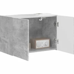 vidaXL TV vægskab Beton Grå 59,5 x 31 x 40 cm Konstrueret træ