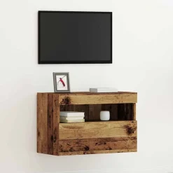 vidaXL TV vægskab Gammelt træ 60 x 30 x 40 cm Konstrueret træ