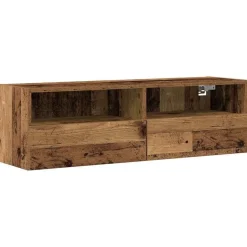 vidaXL TV vægskab Gammelt træ 100 x 30 x 30 cm Konstrueret træ