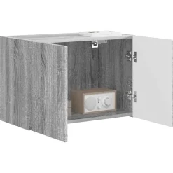 vidaXL TV vægskab Grå Sonoma 59,5 x 31 x 40 cm Konstrueret træ