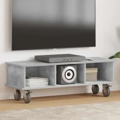 vidaXL TV-bord Beton Grå 100 x 35 x 35 cm Konstrueret træ