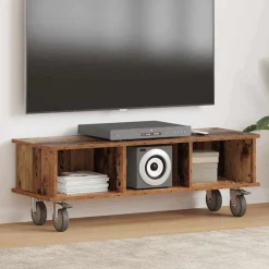 vidaXL TV-bord Gammelt træ 100 x 35 x 35 cm Konstrueret træ