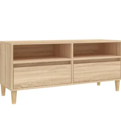 vidaXL tv-bord 100x34,5x44,5 cm konstrueret træ sonoma-eg