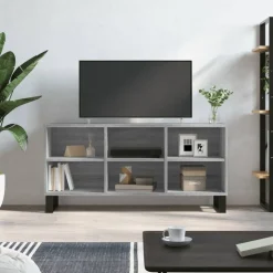 vidaXL tv-bord 103,5x30x50 cm konstrueret træ grå sonoma-eg
