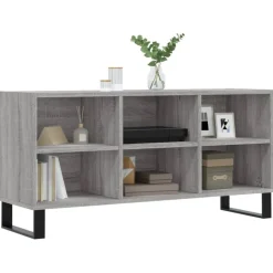 vidaXL tv-bord 103,5x30x50 cm konstrueret træ grå sonoma-eg