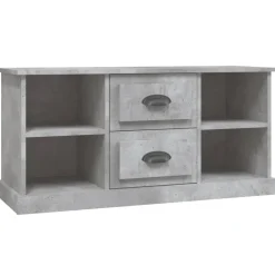 vidaXL tv-bord 99,5x35,5x48 cm konstrueret træ betongrå