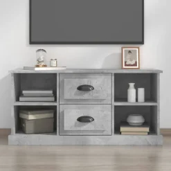 vidaXL tv-bord 99,5x35,5x48 cm konstrueret træ betongrå