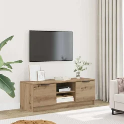 vidaXL tv-bord 102x35x36,5 cm konstrueret træ kunsteg