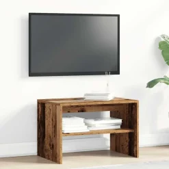 vidaXL tv-bord 60x40x40 cm konstrueret træ antikt træ