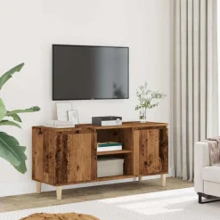 vidaXL tv-bord 102x35x50 cm konstrueret træ antikt trælook