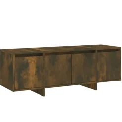 vidaXL tv-bord 120x30x40,5 cm konstrueret træ røget egetræsfarve