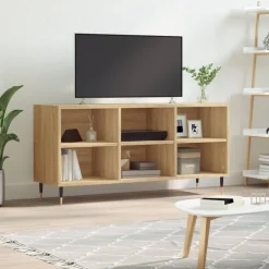 vidaXL tv-bord 103,5x30x50 cm konstrueret træ sonoma-eg