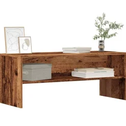 vidaXL tv-bord 100x40x40 cm konstrueret træ antikt træ