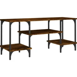 vidaXL tv-bord 102x35x45,5 cm konstrueret træ røget egetræsfarve