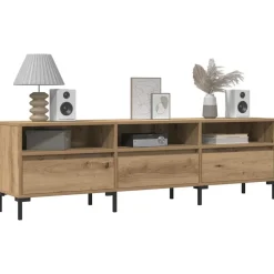 vidaXL tv-bord 150x30x44,5 cm konstrueret træ kunsteg