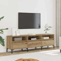vidaXL tv-bord 150x30x44,5 cm konstrueret træ kunsteg
