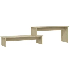 vidaXL tv-bord 180x30x43 cm konstrueret træ sonoma-eg